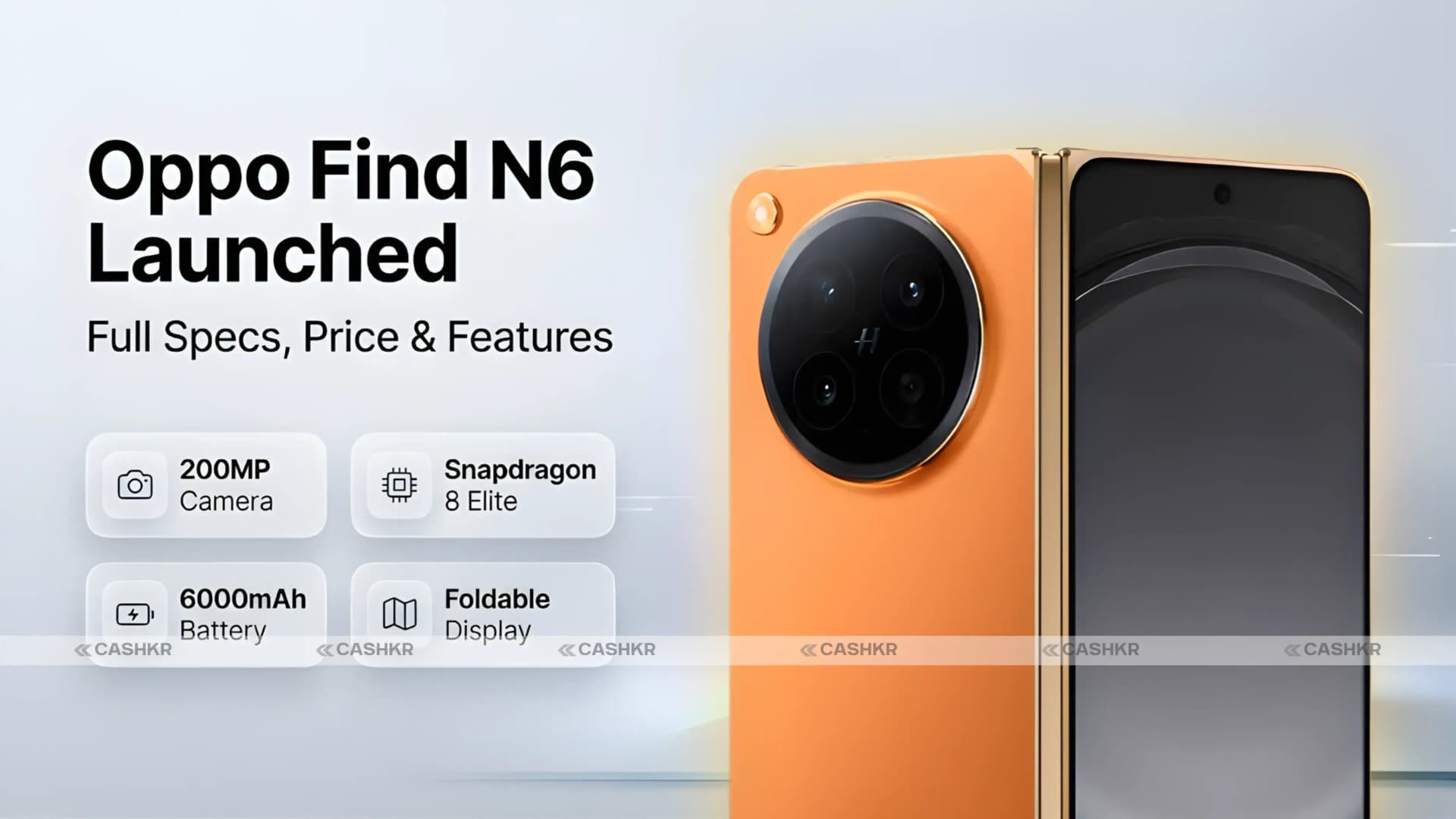 Oppo Find N6 Launch: Full Specs, Features & Price