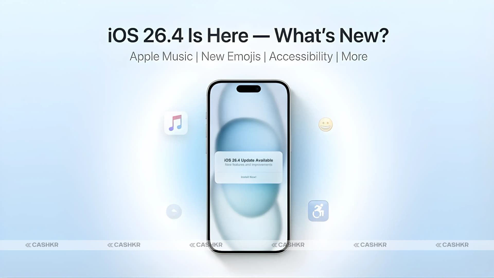 iOS 26.4 Update: AI Playlists, New Emojis and More New