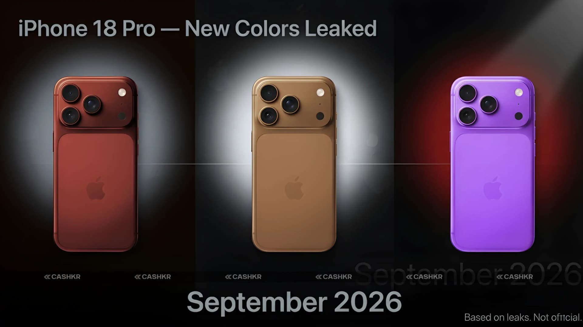 iPhone 18 Pro New Colors
